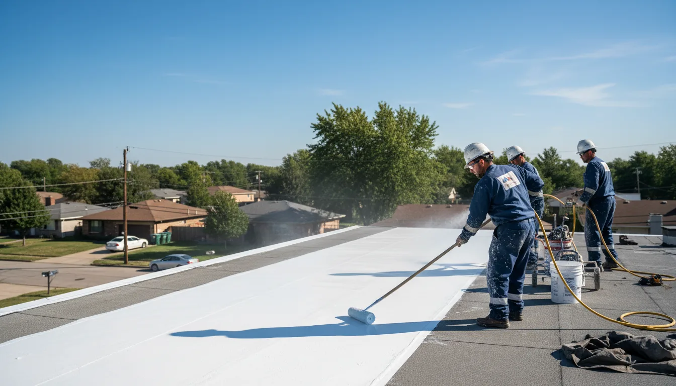 Commercial roof coating in Del Valle, TX near me